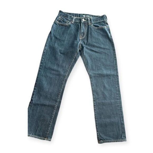 Gap Blue Coupe Straight Fit Jeans Size 30x30 - Picture 1 of 8